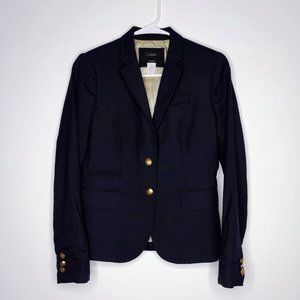 J. Crew Classic Schoolboy Navy Wool Blazer Size 00 28233